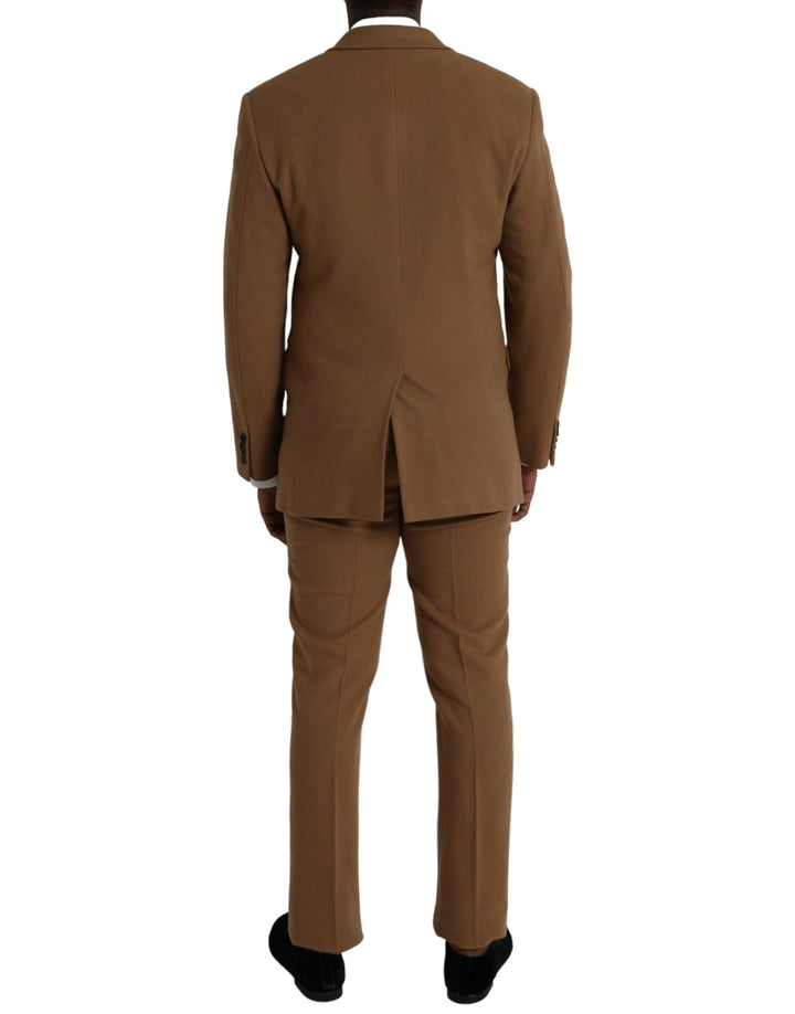 Prada Brown Cashmere 2 Piece Single Breasted Suit