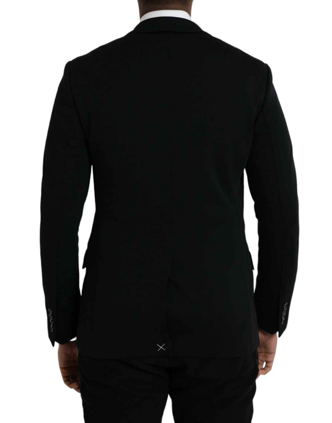 Dolce & Gabbana Black Wool 2 Piece Single Breasted Suit