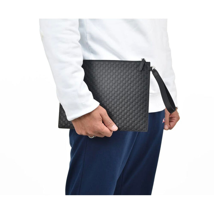 Gucci Black Calfskin Men Clutch