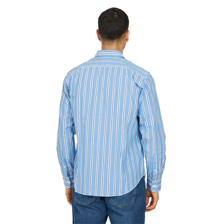 La Martina Elegant Striped Cotton Poplin Shirt