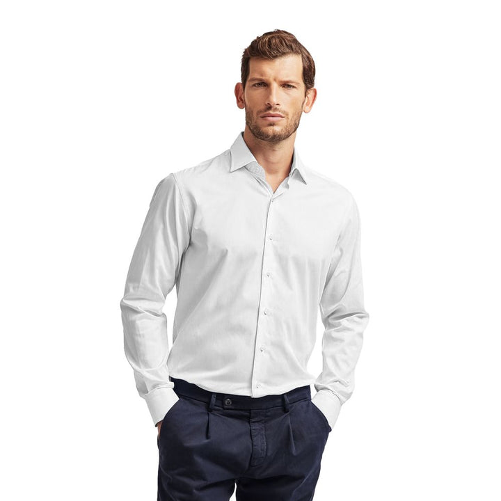 Ballantyne White Cotton Men Shirt