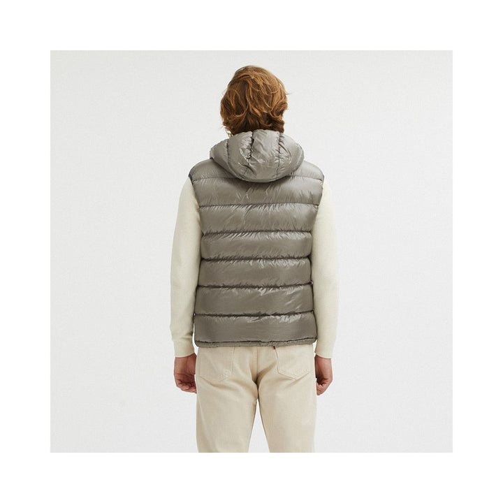 Centogrammi Gray Nylon Men's Reversible Vest