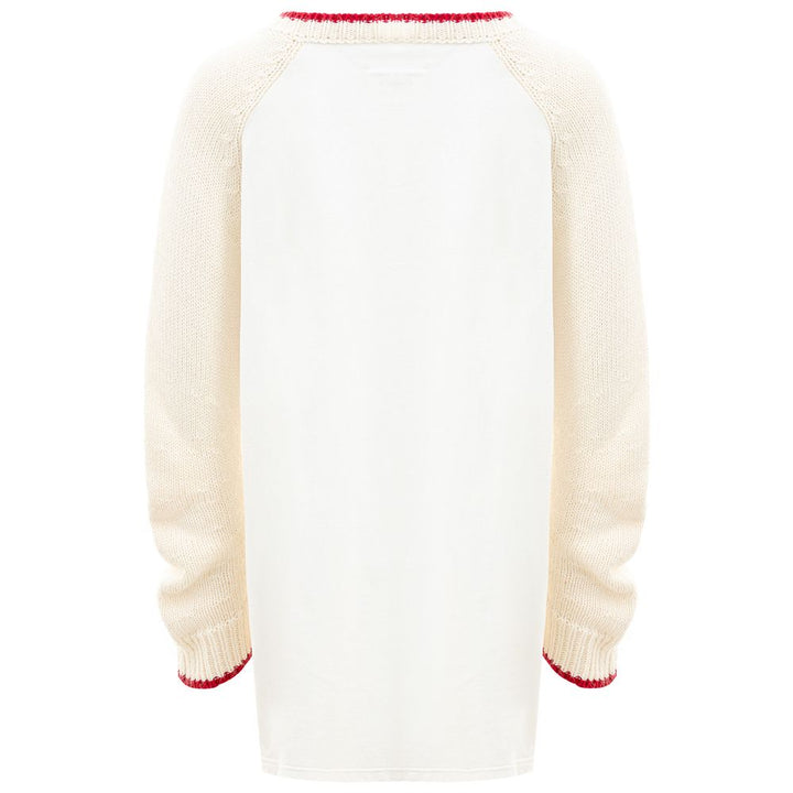 MM6 Maison Margiela Elegant White Cotton Sweater for Women