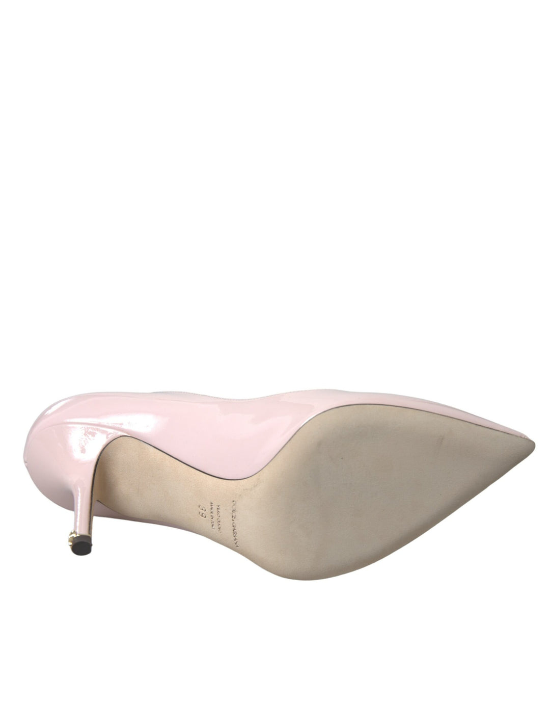 Dolce & Gabbana Light Pink Leather Bellucci Heels Pumps Shoes