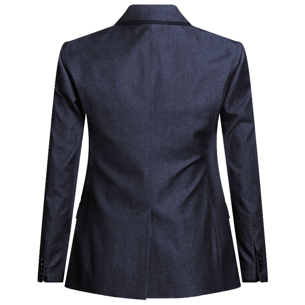 Dolce & Gabbana Blue Cotton Blazer