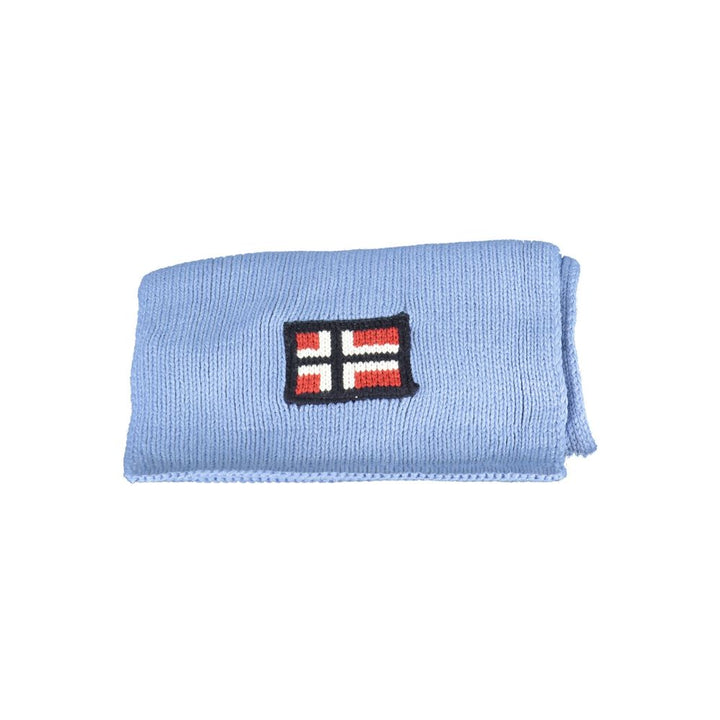 Norway 1963 Light Blue Acrylic Scarf