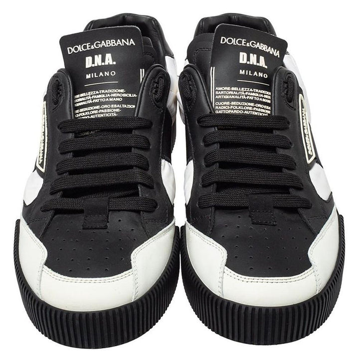 Dolce & Gabbana Black Leather Di Calfskin Sneaker