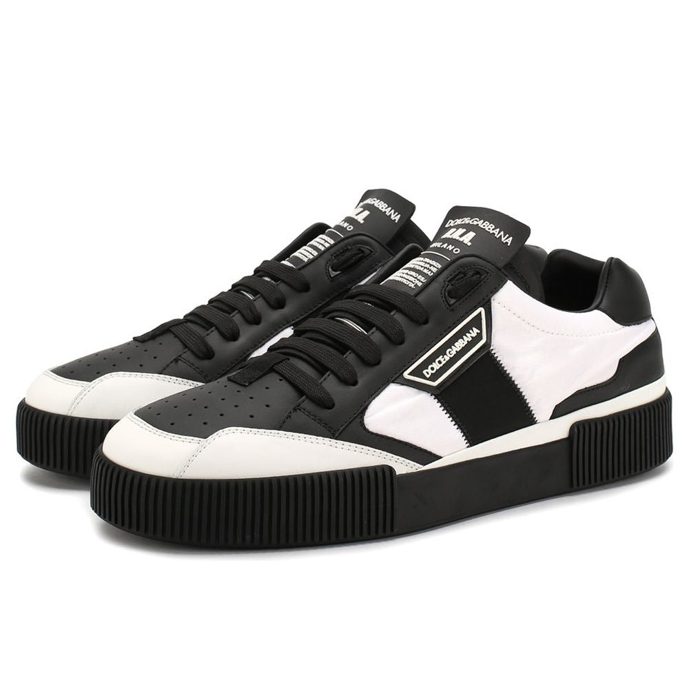 Dolce & Gabbana Black Leather Di Calfskin Sneaker