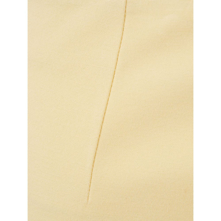 Lardini Elegant Yellow Viscose Skirt for Women