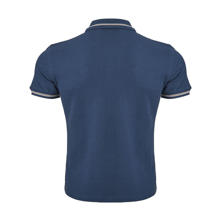 Corneliani Elegant Blue Italian Cotton Polo Shirt