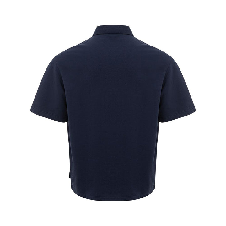 Armani Exchange Sleek Blue Cotton Polo Shirt for Men