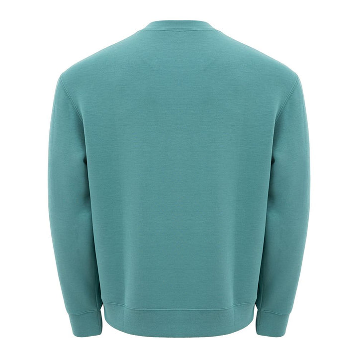 Armani Exchange Sleek Green Modal Crewneck Sweater