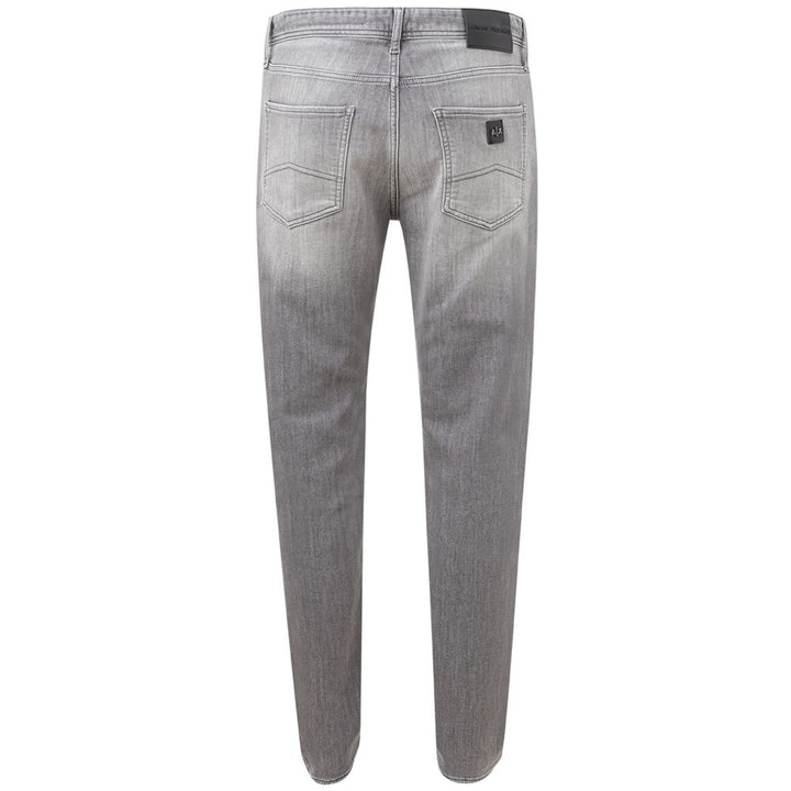 Armani Exchange Sleek Gray Cotton Denim Essentials