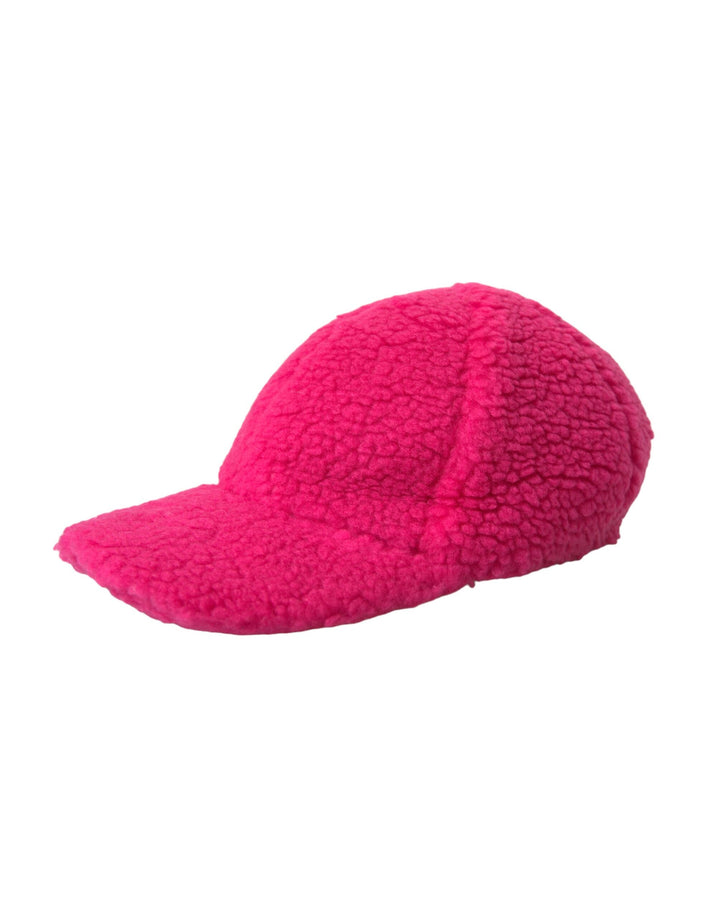 Dolce & Gabbana Pink Fleece Plush Baseball Hat Men