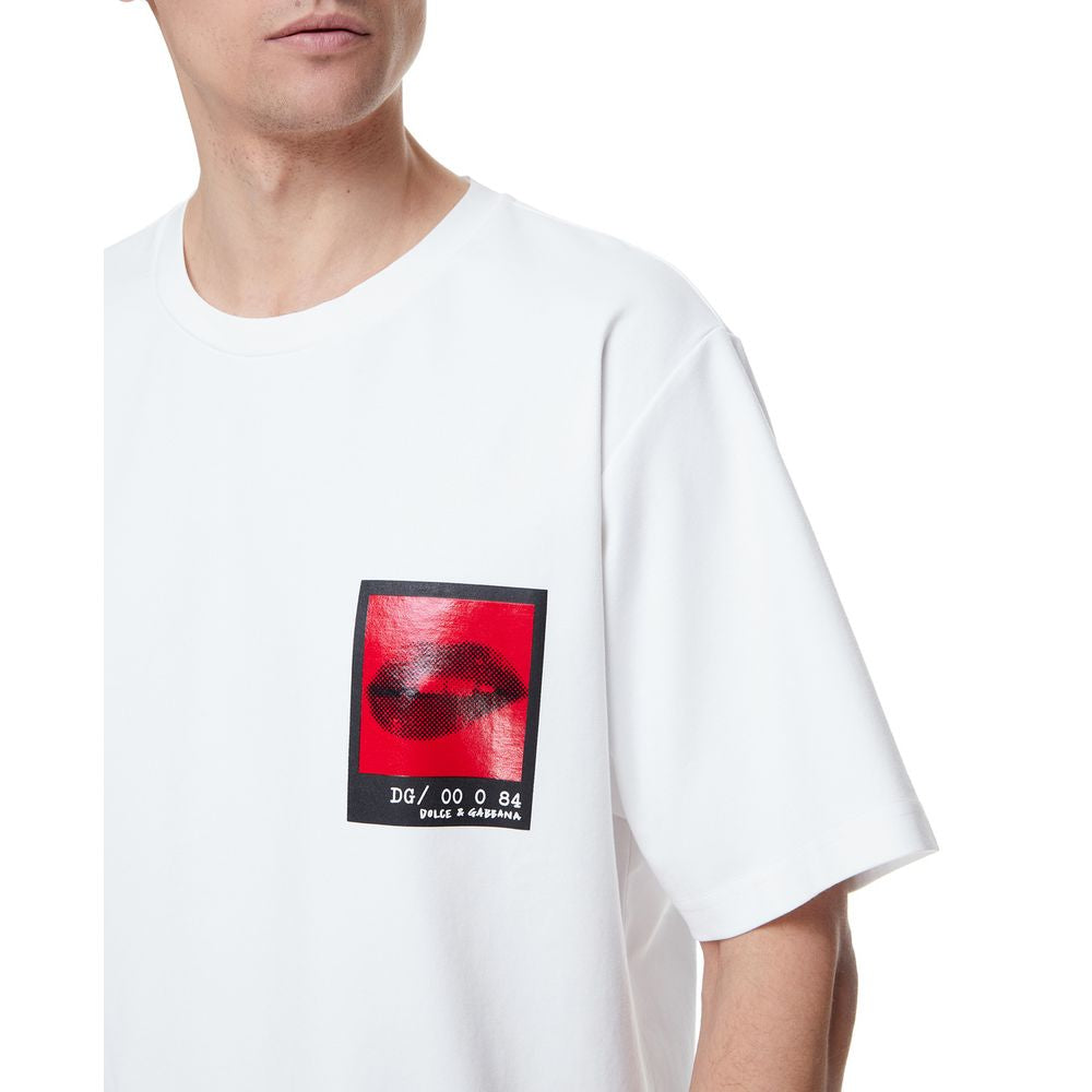 Dolce & Gabbana White Cotton T-Shirt