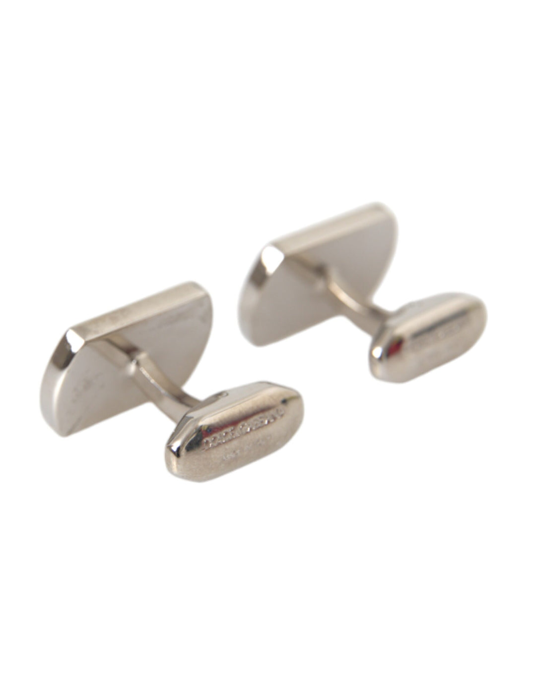 Dolce & Gabbana Silver Gold Plated Metal Brass Pin Cufflinks