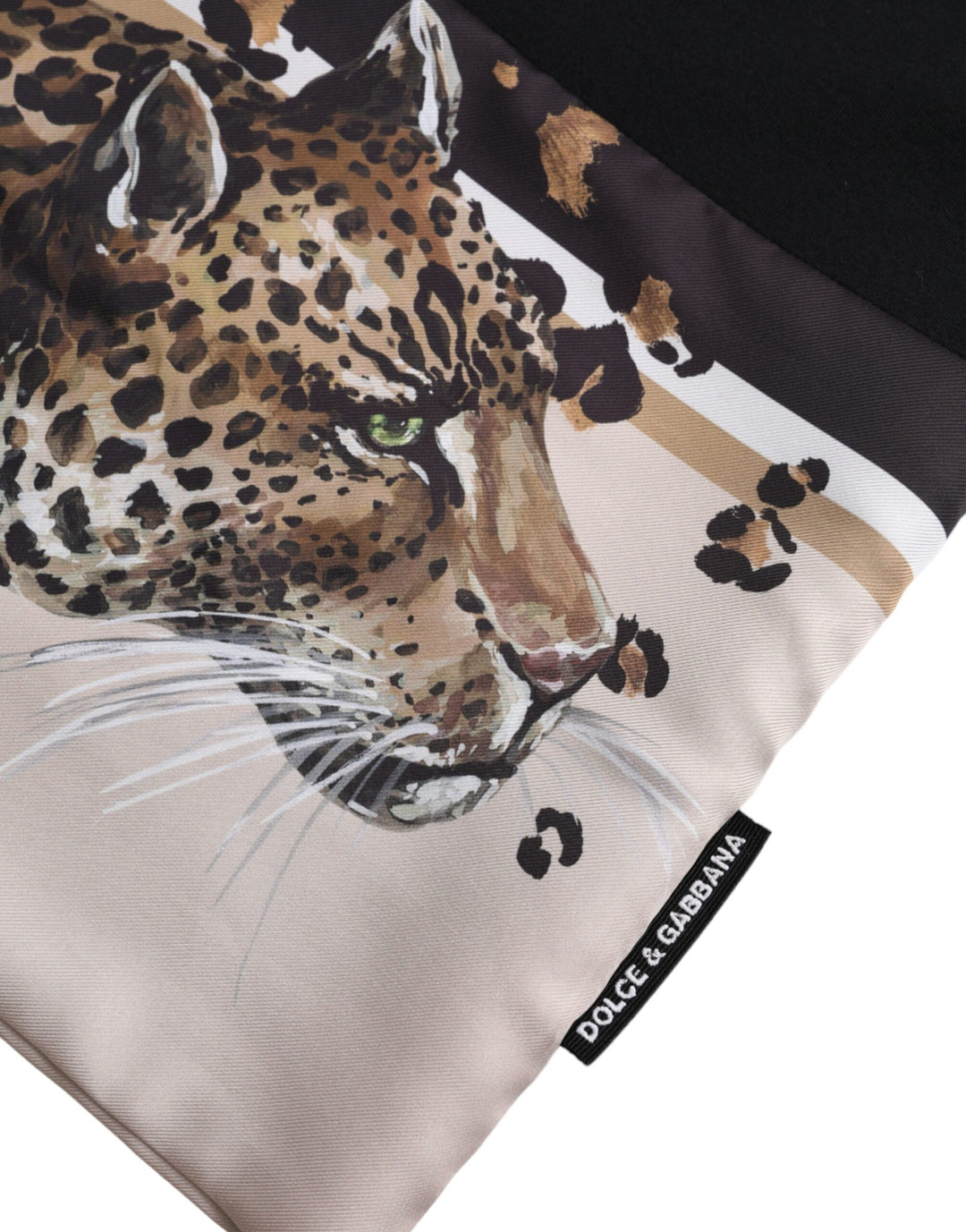 Dolce & Gabbana Black Leopard Cotton Short Sleeves T-shirt