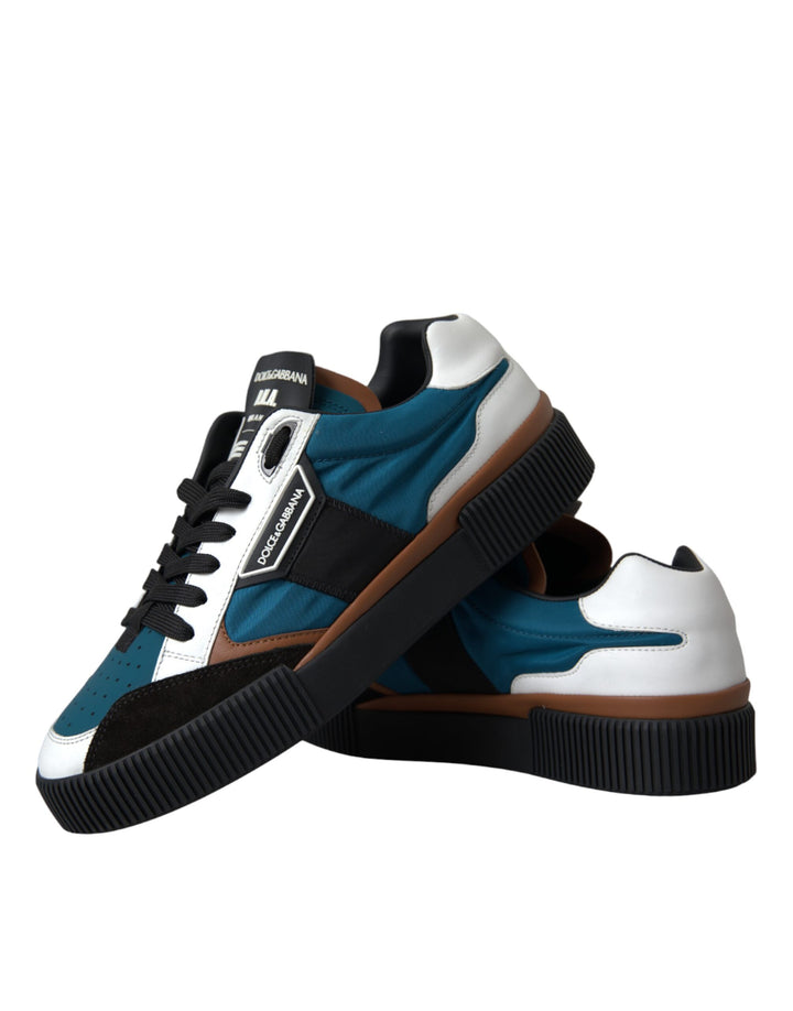 Dolce & Gabbana Multicolor MIAMI Leather Low Top Sneakers Shoes