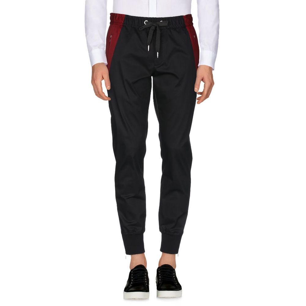 Dolce & Gabbana Black Cotton Jeans & Pant