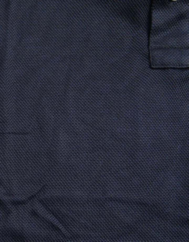 Dolce & Gabbana Navy Blue Collared Short Sleeve Polo T-shirt