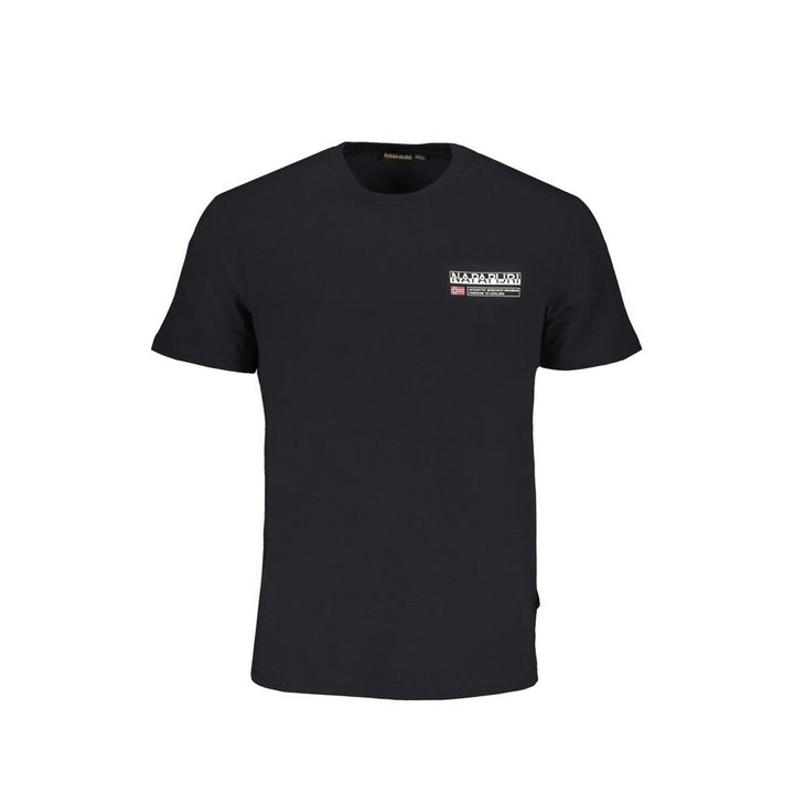 Napapijri Black Cotton T-Shirt