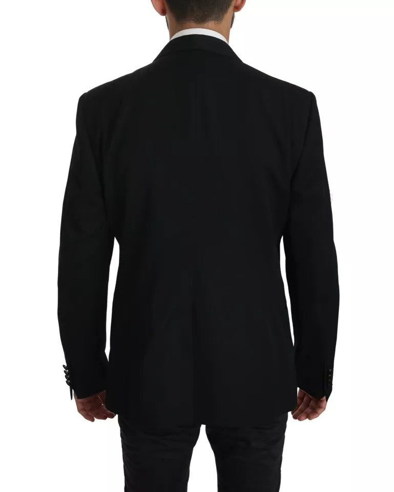 Dolce & Gabbana Black Single Breasted Formal Coat Blazer