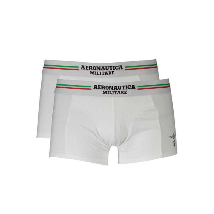 Aeronautica Militare White Cotton Underwear