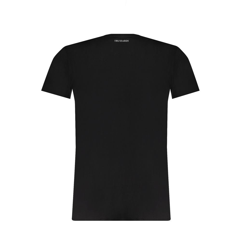 Trussardi Black Cotton T-Shirt