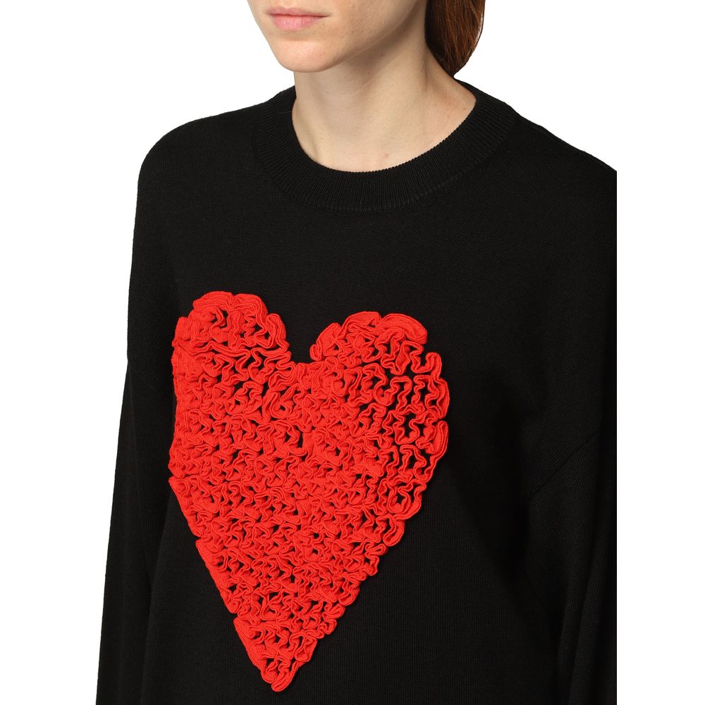 Love Moschino Black Wool Women Sweater