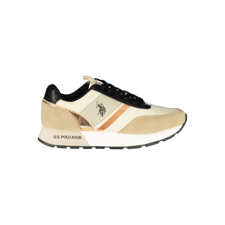 U.S. POLO ASSN. Beige Polyester Women Sneaker