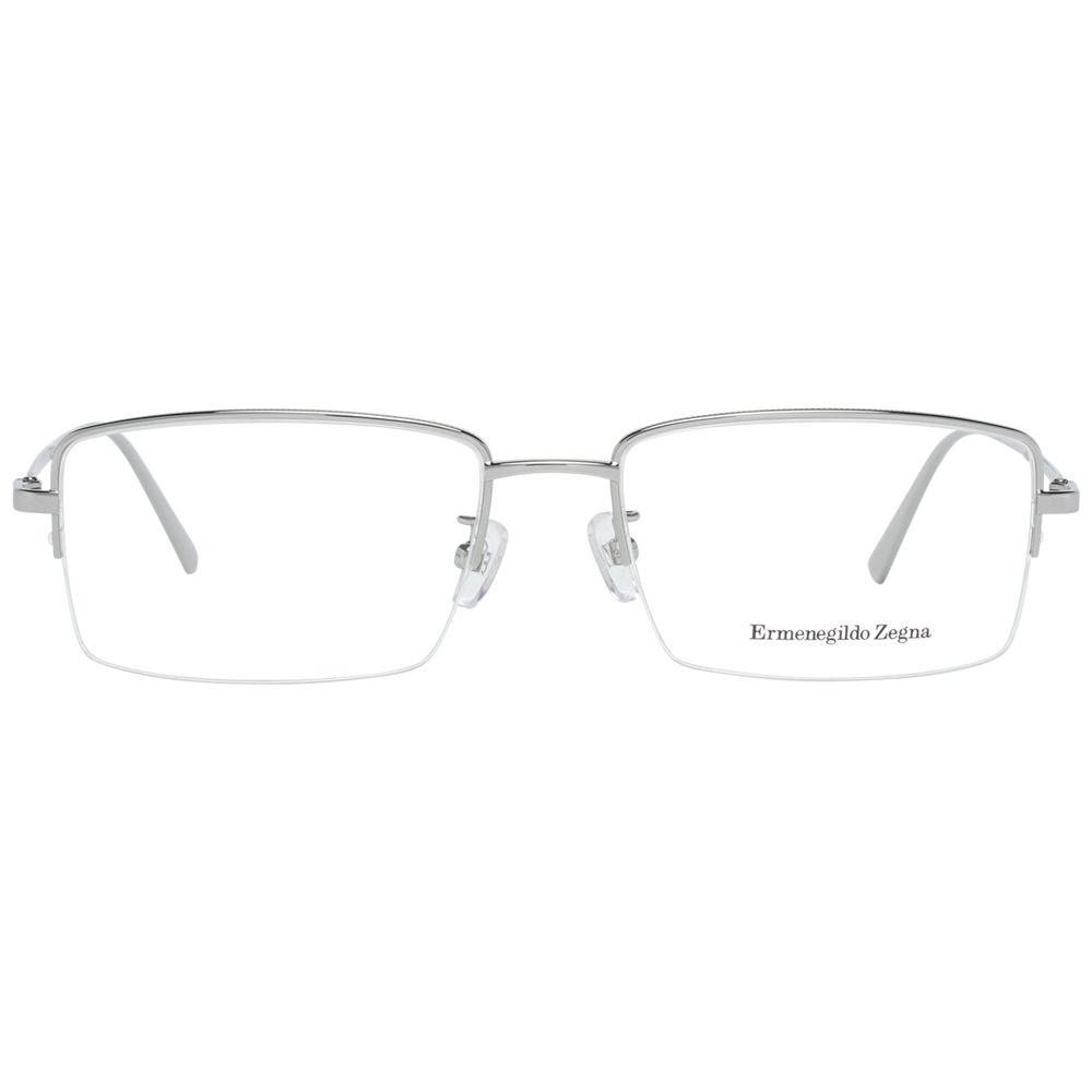 Ermenegildo Zegna Silver Men Optical Frames