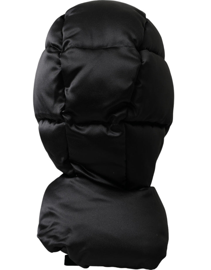 Dolce & Gabbana Black Polyester Whole Head Wrap Hat