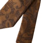 Dolce & Gabbana Brown Floral 100% Silk Adjustable Men Tie