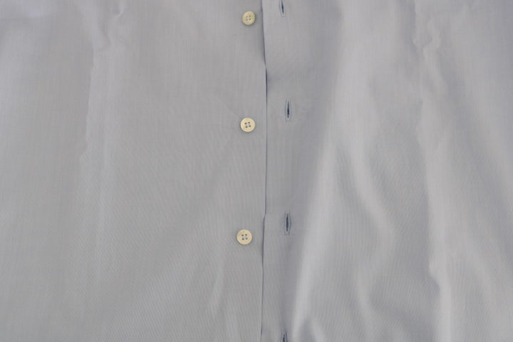 Cavalli Light Blue Cotton Dress Shirt