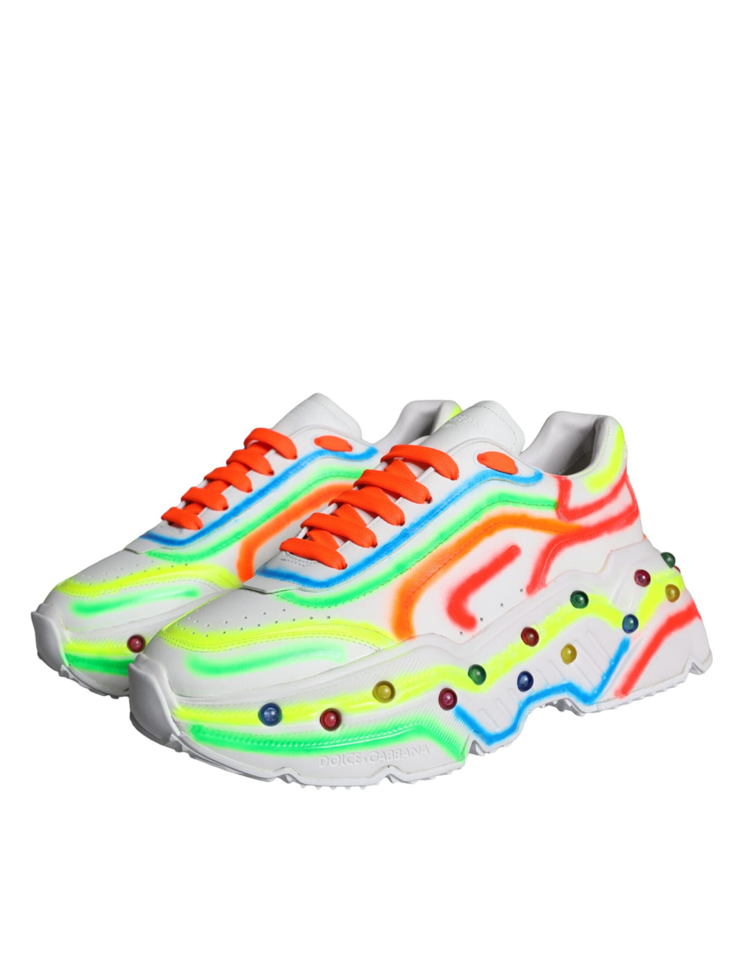 Dolce & Gabbana Multicolor Daymaster LED Lighted Sneaker Shoes