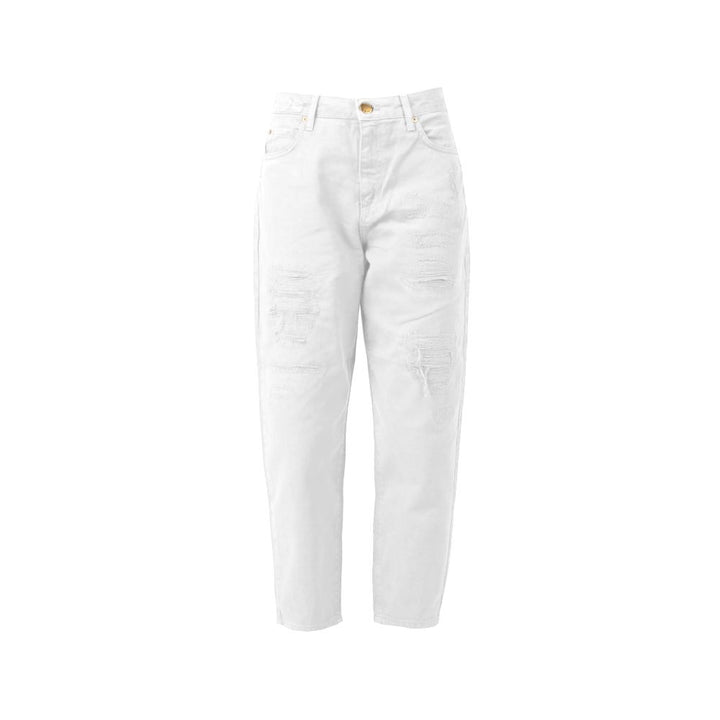 PINKO White Cotton Jeans & Pant