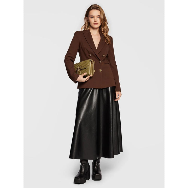 PINKO Brown Viscose Suits & Blazer