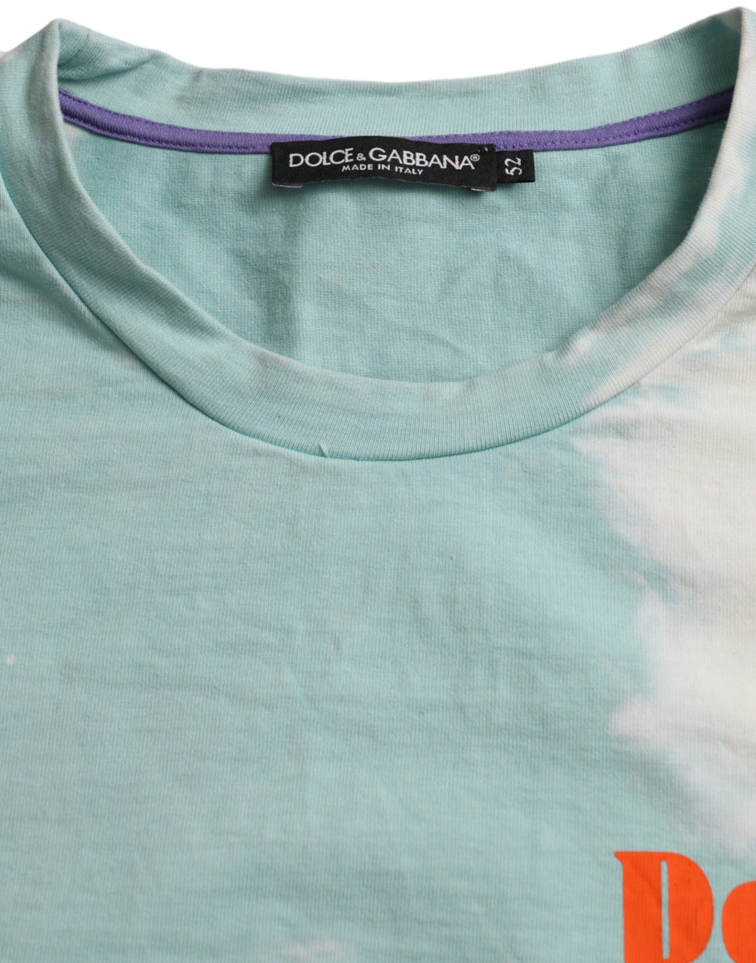 Dolce & Gabbana Blue Cotton Short Sleeve T-shirt