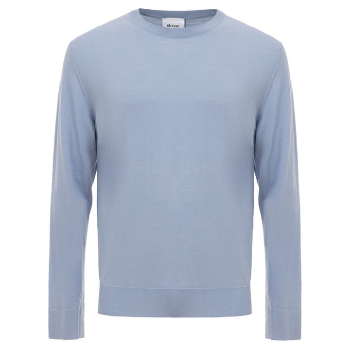 Brioni Light Blue Wool Sweater