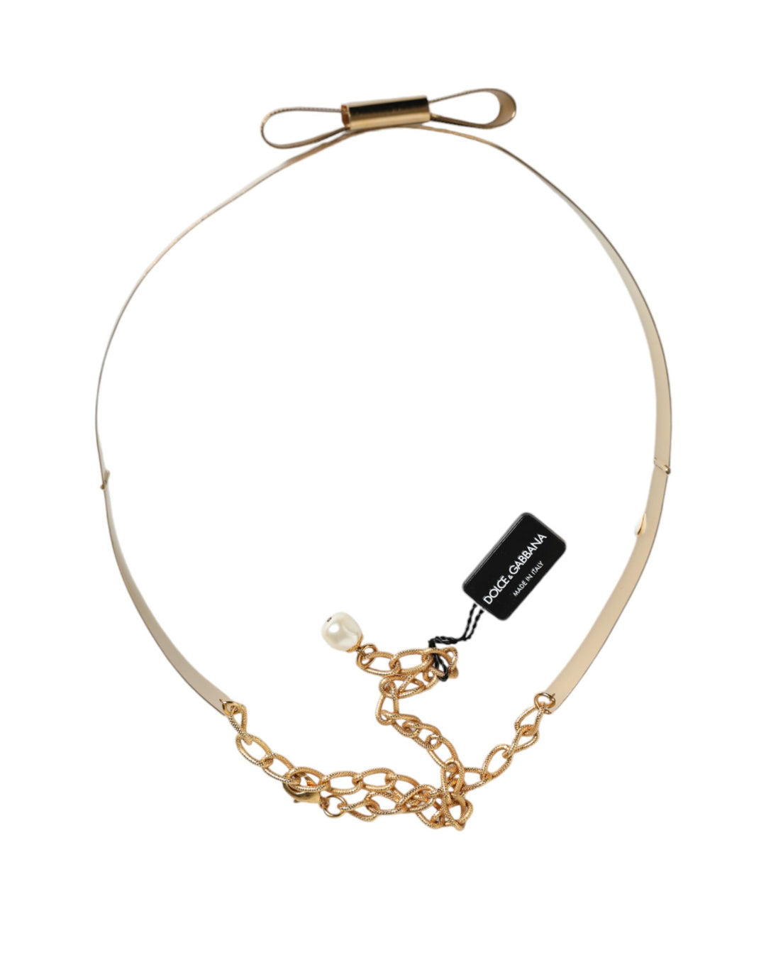 Dolce & Gabbana Gold Brass Adjustable Women Waist Chain Belt