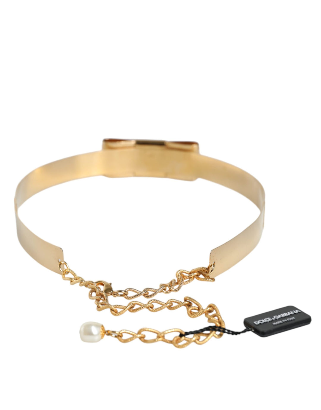 Dolce & Gabbana Gold Brass Adjustable Women Waist Chain Belt