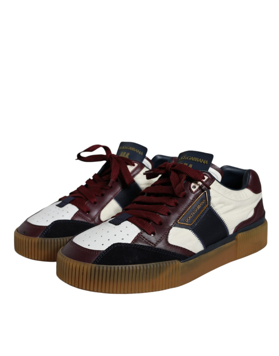 Dolce & Gabbana Multicolor Miami Leather Low Top Sneakers Shoes