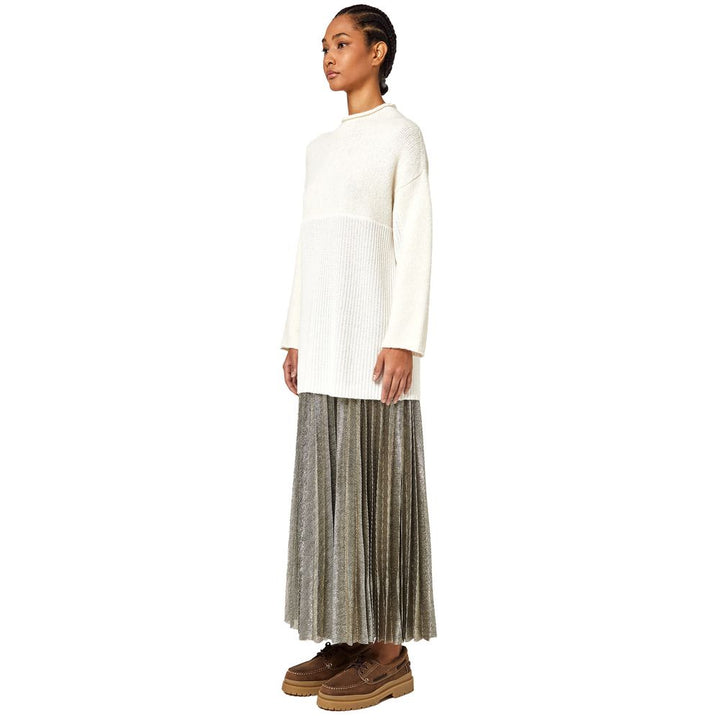 Alpha Studio White Wool Riciclata Sweater