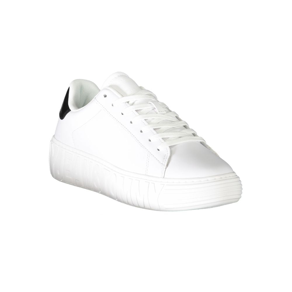 Tommy Hilfiger White Leather Men Sneaker