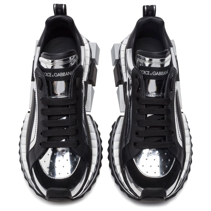 Dolce & Gabbana Black Leather Di Calfskin Sneaker