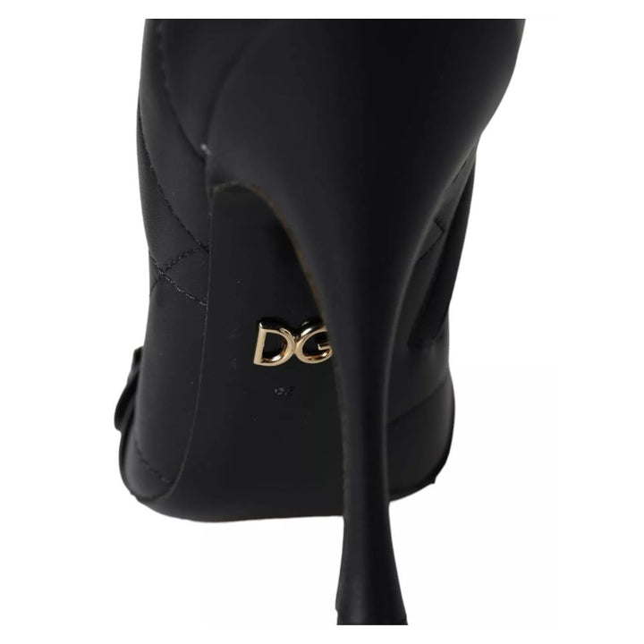 Dolce & Gabbana Black Leather Di Lambskin Boot