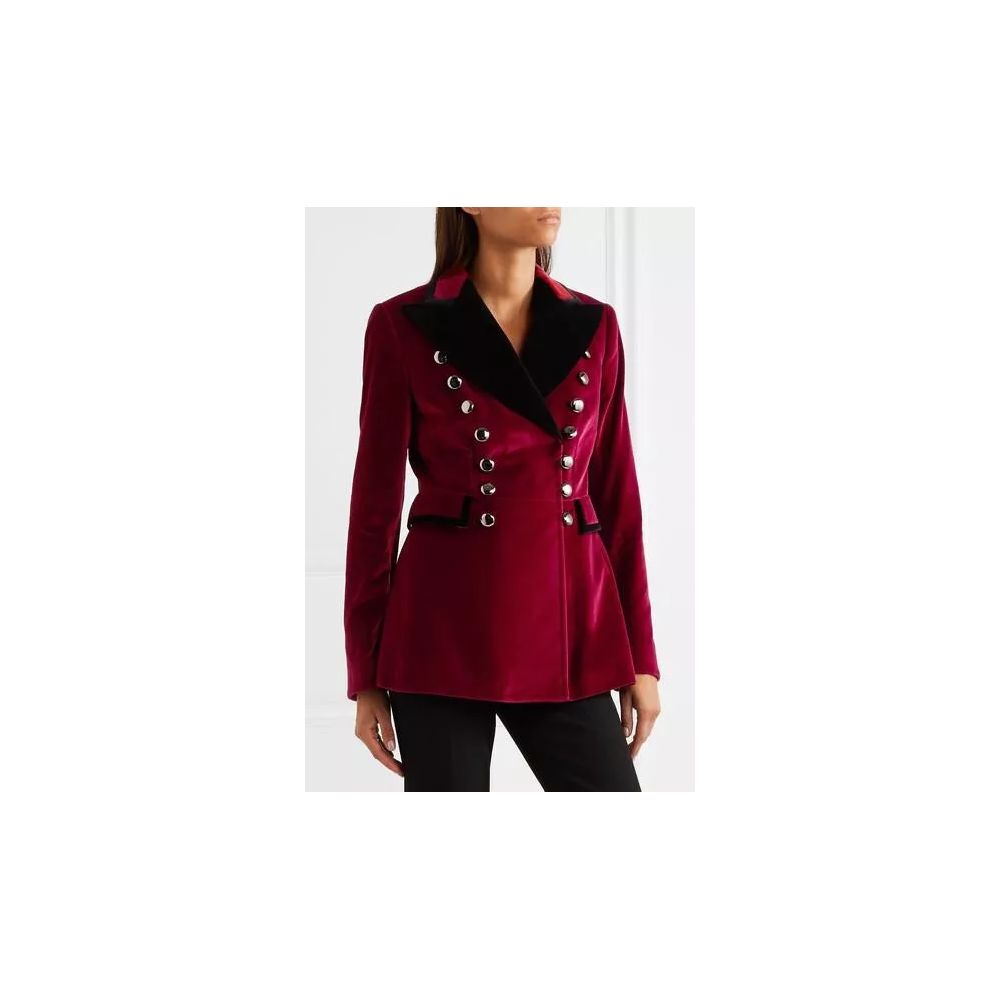 Dolce & Gabbana Red Cotton Jackets & Coat