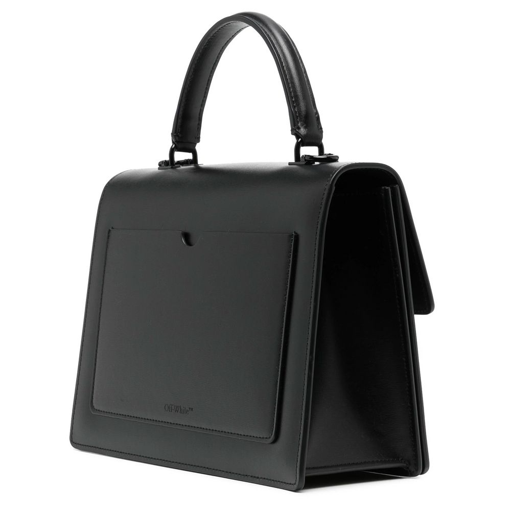 Off-White Black Leather Handbag