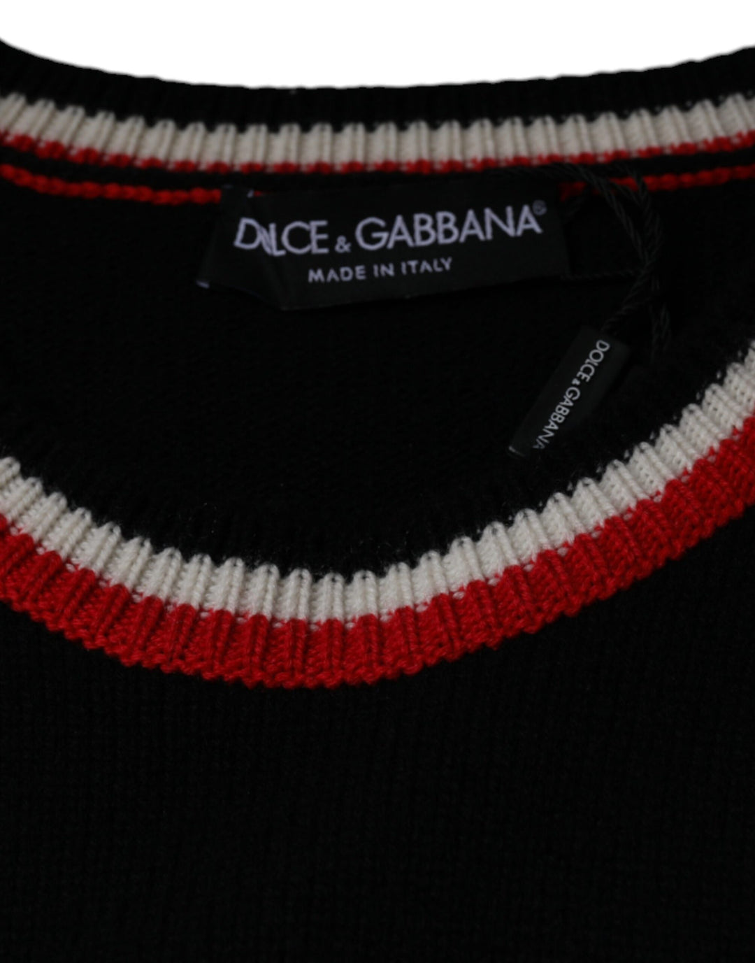 Dolce & Gabbana Black Cashmere Pig of the Year Pullover Sweater