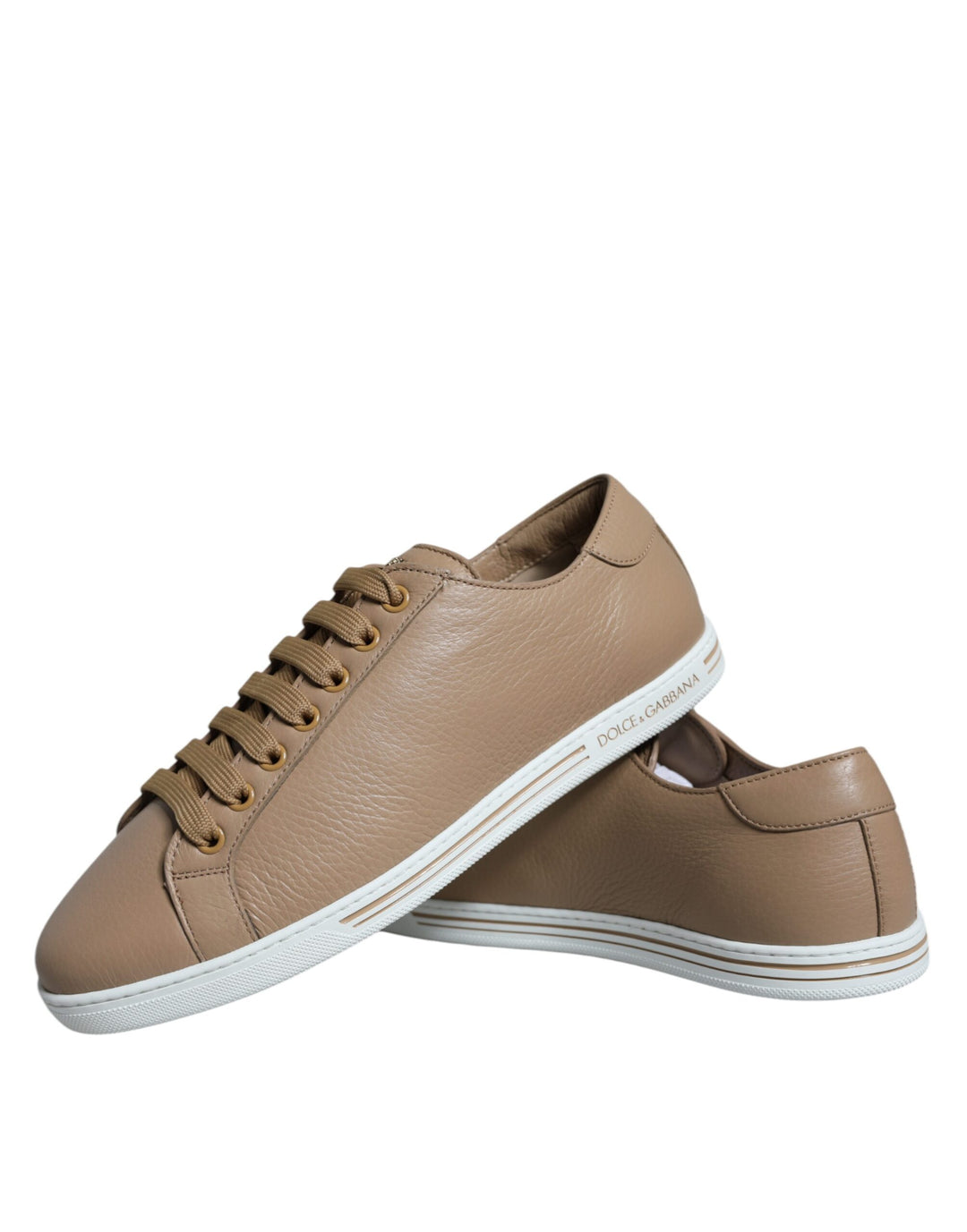 Dolce & Gabbana Brown Low Top Men Saint Tropez Sneakers Shoes